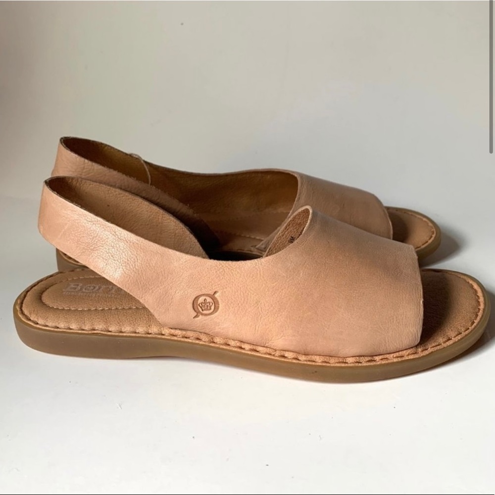 Born Inlet Natural Comfort D'Orsay Flat Sandal US 9 EU 40.5 NIB NEW Shoes